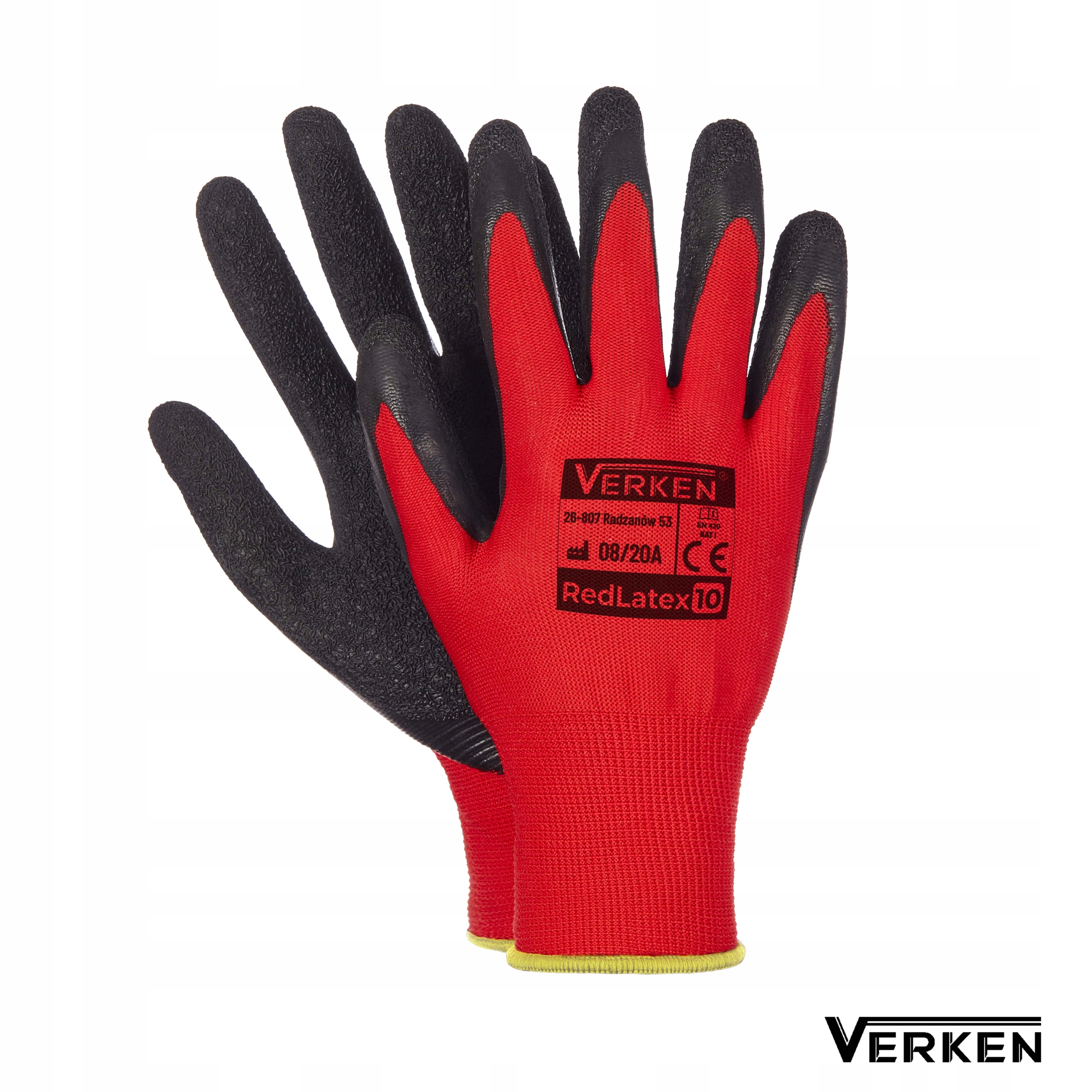 Rukavice Verken RedLatex veľkosť 8 - M 240 párov